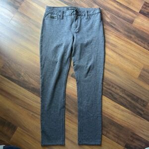 Calvin Klein Jeans‎ Gray Pants Size 4 Faux Leather Pocket Detail